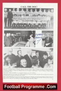 Manchester United Tommy Docherty Autograph Signed Man Utd – The Doc