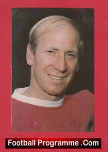 Manchester United England Bobby Charlton Autograph Signed Football Card