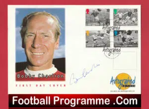 Manchester United England Bobby Charlton Autograph Signed Editions