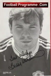 Manchester United Brian McClair Autograph Signed Man Utd Footballer