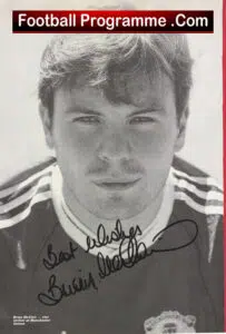 Manchester United Brian McClair Autograph Signed Man Utd Footballer
