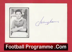 Manchester United Johnny Morris Signed Autograph Man Utd 1941 – 1949