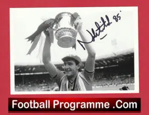 Manchester United Norman Whiteside Autograph Signed Man Utd 1985
