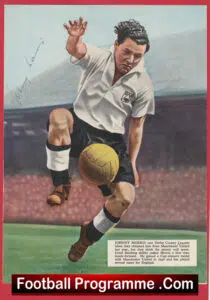 Manchester United Johnny Morris Signed Autograph Man Utd 1941 – 1949