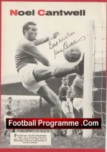 Manchester United Noel Cantwell Signed Autograph Man Utd 1960s