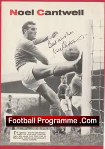 Manchester United Noel Cantwell Signed Autograph Man Utd 1960s