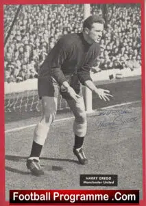 Manchester United Harry Gregg Signed Autograph Man Utd Busby Babe