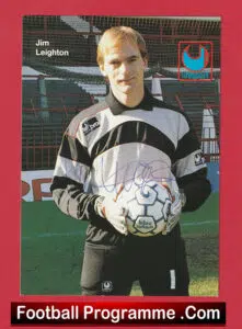 Manchester United Jim Leighton Signed Autograph Man Utd Goalkeeper