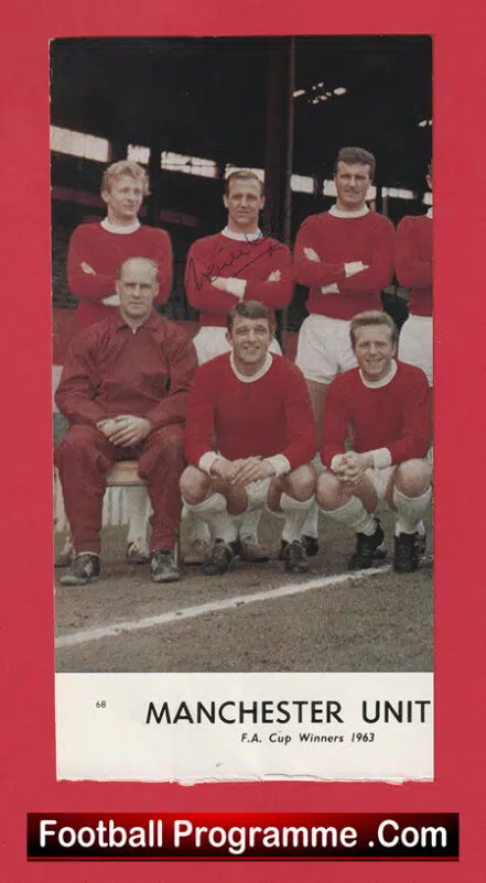 Manchester United Maurice Setters Signed Autograph Man Utd 1960s