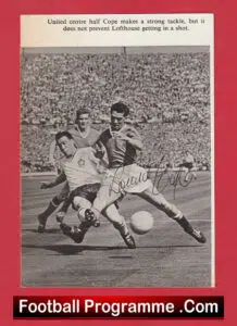 Manchester United Ronnie Cope Signed Autograph Man Utd 1960s