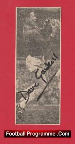 Manchester United David Gaskell Signed Autograph Man Utd 1960s