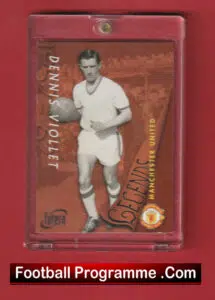 Manchester United Dennis Viollet Signed Autograph Man Utd Football Card