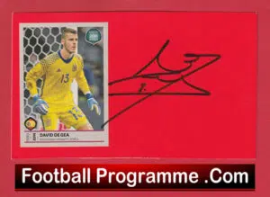 Manchester United David De Gea Signed Autograph Man Utd Goalie