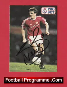 Manchester United Steve Bruce Signed Autograph Man Utd Football Card