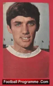 Manchester United George Best Autograph Signed Picture 1960’s Man Utd