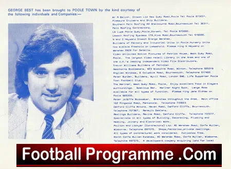 Poole Town v WBA 1982 - Plus George Best - Image 3