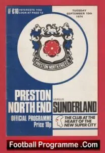 Preston North End v Sunderland 1974 – Bobby Charlton Manager