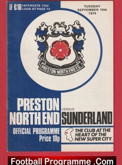 Preston North End v Sunderland 1974 – Bobby Charlton Manager