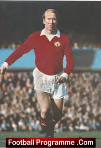 Manchester United Bobby Charlton Signed Autographed Picture