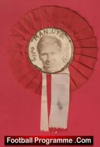 Manchester United Bobby Charlton Football Rosette 1960’s