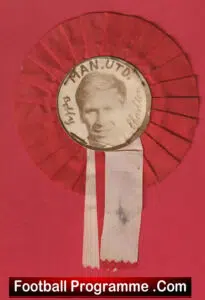 Manchester United Bobby Charlton Football Rosette 1960’s