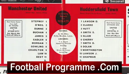 Manchester United v Huddersfield Town 1972 - Ian Storey Moore Debut - Image 3