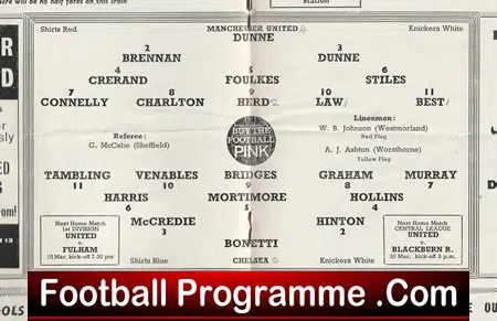 Manchester United v Chelsea 1965 - Man United - Image 3