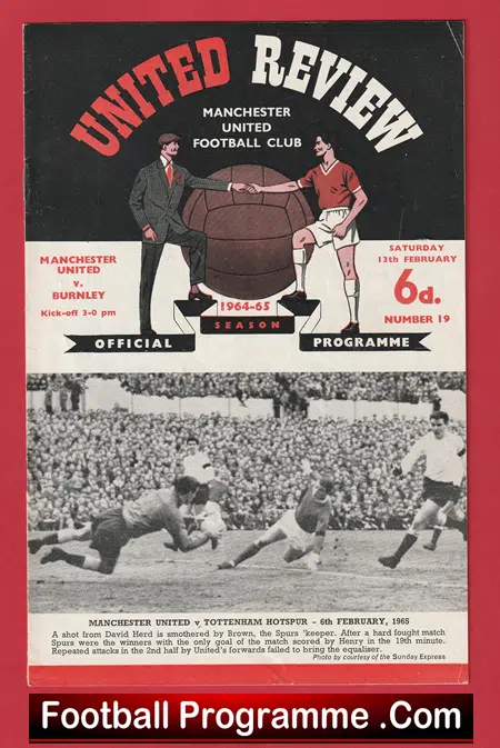 Manchester United v Burnley 1965 - Man Utd - Image 2