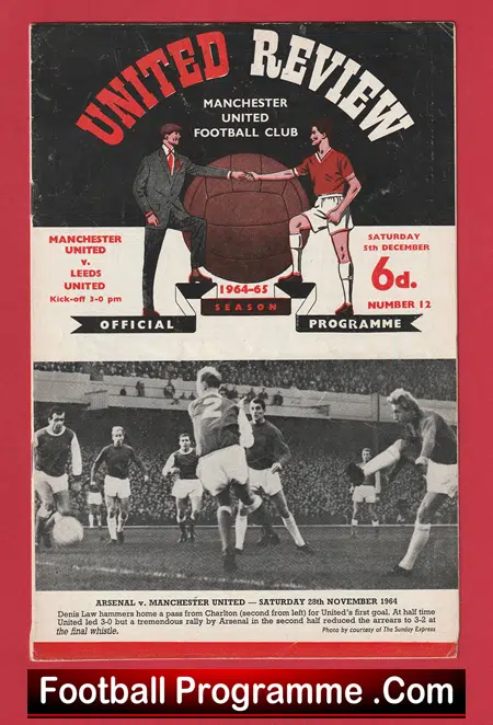 Manchester United v Leeds United 1964 - Man Utd - Image 2