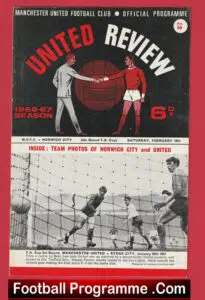 Manchester United v Norwich City 1967 – FA Cup Man United