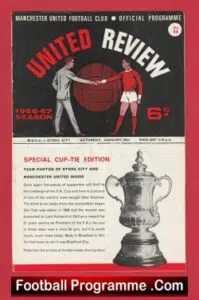 Manchester United v Stoke City 1967 – Football Programme