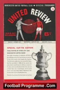 Manchester United v Stoke City 1967 – Football Programme
