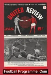 Manchester United v Leeds United 1966 – Football Programmes