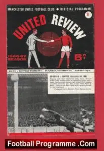 Manchester United v Sheffield Wednesday 1966 – Man United