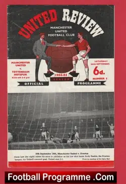 Manchester United v Tottenham 1964 - Man United