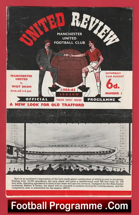Manchester United v WBA 1964 - New Design Old Trafford - Image 2
