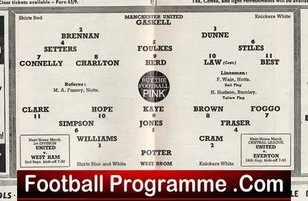 Manchester United v WBA 1964 - New Design Old Trafford - Image 3