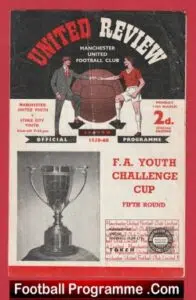 Manchester United v Stoke City 1960 – FA Youth Cup