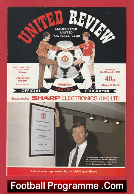 Manchester United v QPR 1986 - Alex Ferguson First Match OT - Image 2
