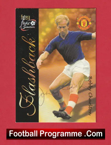 Manchester United England Bobby Charlton Autographed Signed Card - Image 2