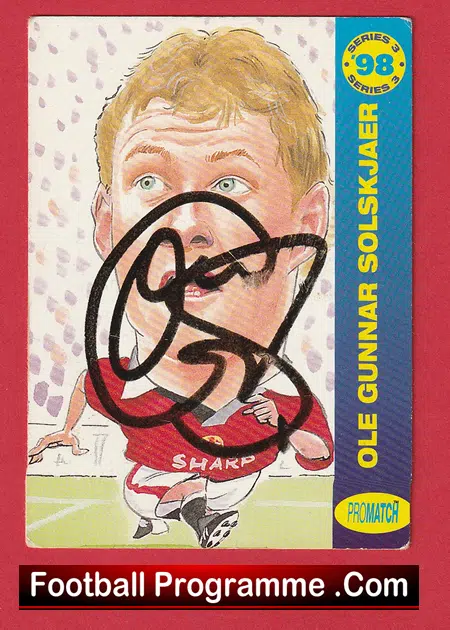 Manchester United Ole Gunnar Solskjar Autographed Signed Man Utd - Image 2