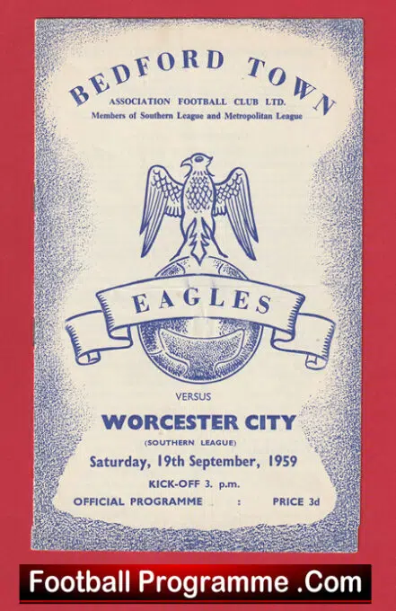 Bedford Town v Worcester City 1959