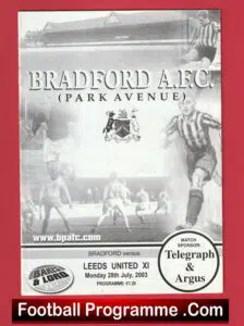 Bradford Park Avenue v Leeds United 2003
