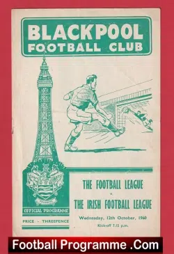 England Football League v Ireland 1960 – at Blackpool Denis Law