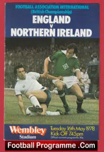 England v Northern Ireland 1978