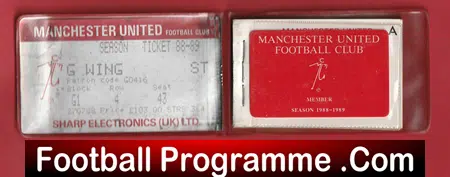 Manchester United Man Utd Season Ticket Book LMTB 1988 1989 - Image 3