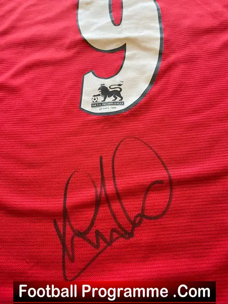 Manchester United Signed Andy Cole Football Shirt Man Utd - Image 5