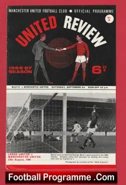 Manchester United v Newcastle United 1966 – 1960s