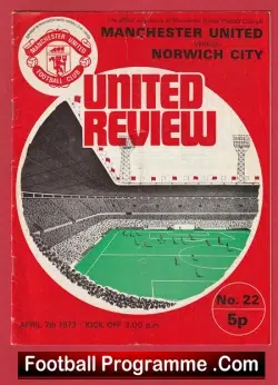 Manchester United v Norwich City 1973 – Denis Law Last Match