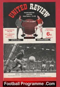Manchester United v Nottingham Forest 1965 – Man Utd